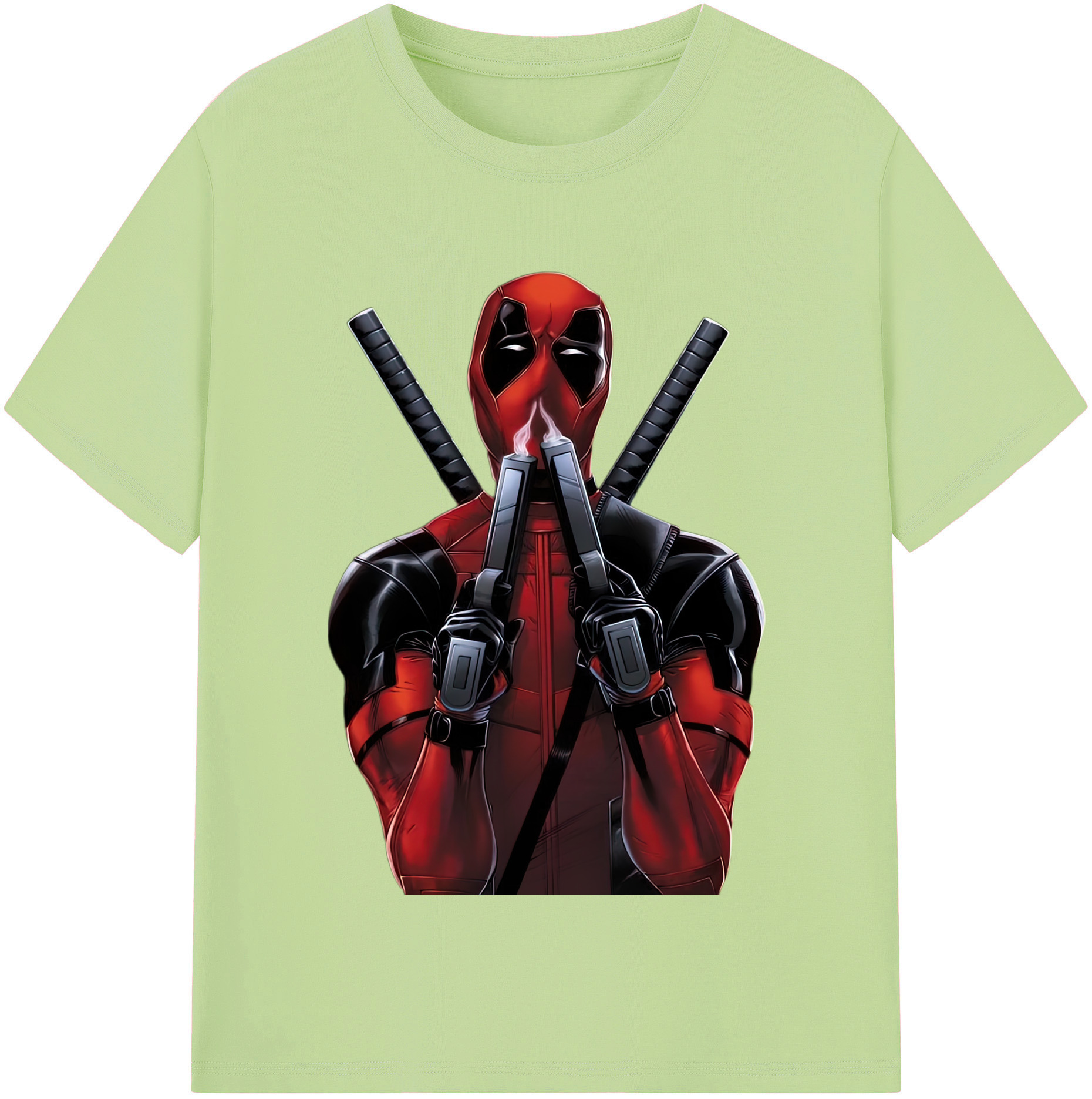 （画像用） Deadpool デッドプール 綿100％半袖Tシャツ（フロントプリント）